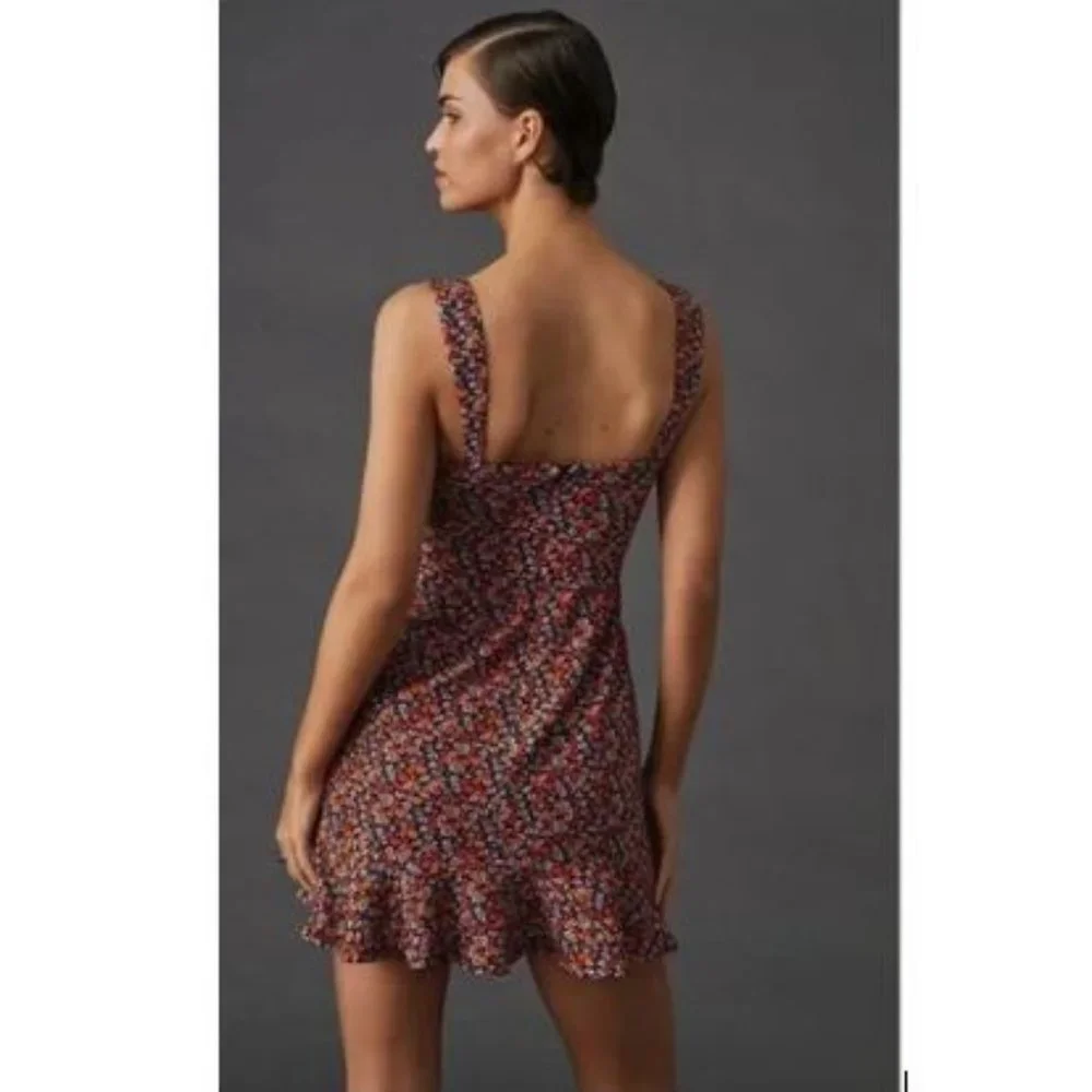Anthropologie Hutch Ditsy Floral Corset Dress in Floral Print - Size Large - NWT